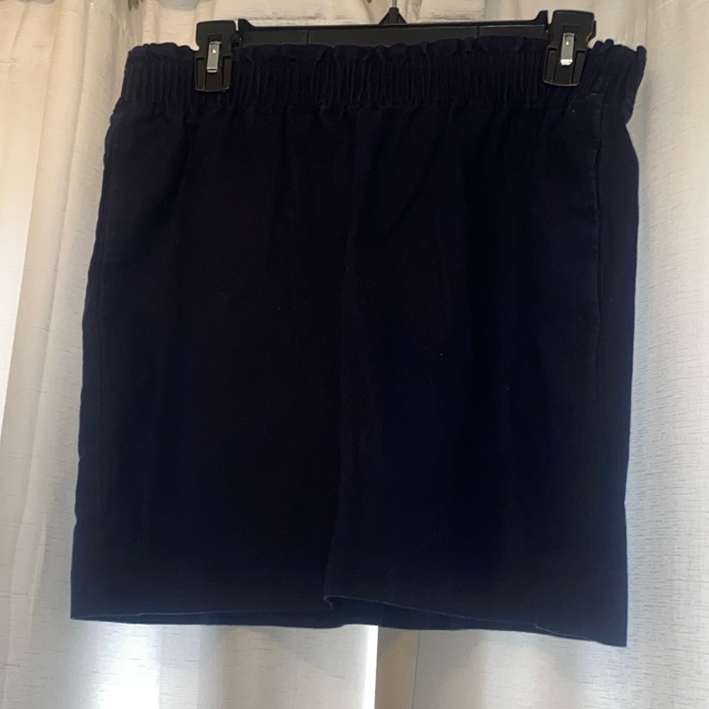 J.crew navy blue sidewalk skirt in size 8